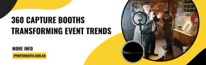 360 Photo and Video Booths capturing guests at an event creating immersive interactive experiences with dynamic 360 degree video content